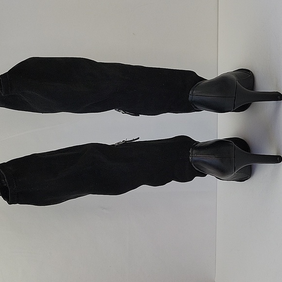 Franco Sarto Stampeed Over Knee Boots Black Size 9.5 - Picture 8 of 16